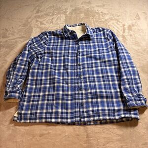 L.L. Bean Outdoor Utility Plaid Fleece Lined Shacket Fall Womens XL
